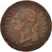 Moneta, Francia, Louis XVI, Sol ou sou, Sol, 1791, Lyon, MB+, Rame, KM:578.5