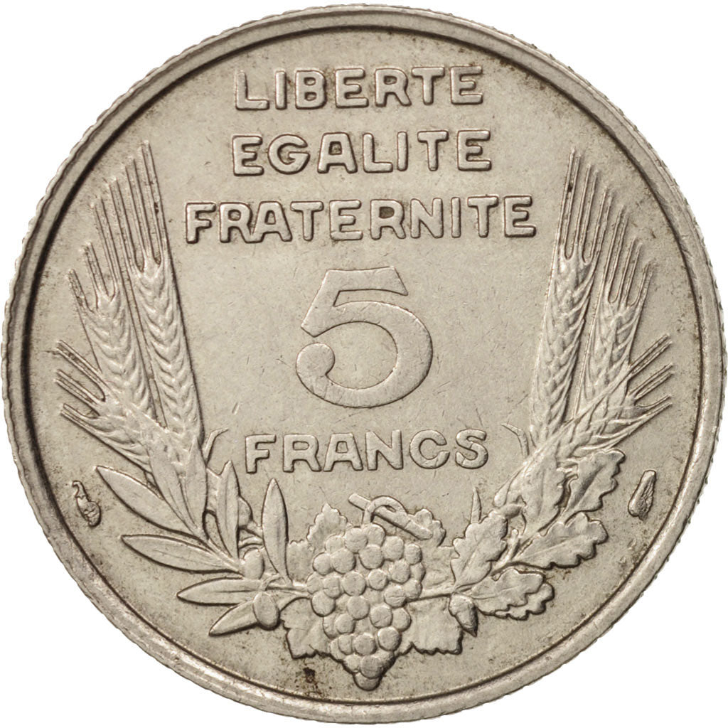 Moneta, Francia, Bazor, 5 Francs, 1933, Paris, SPL-, Nichel, KM:887, Gadoury:753