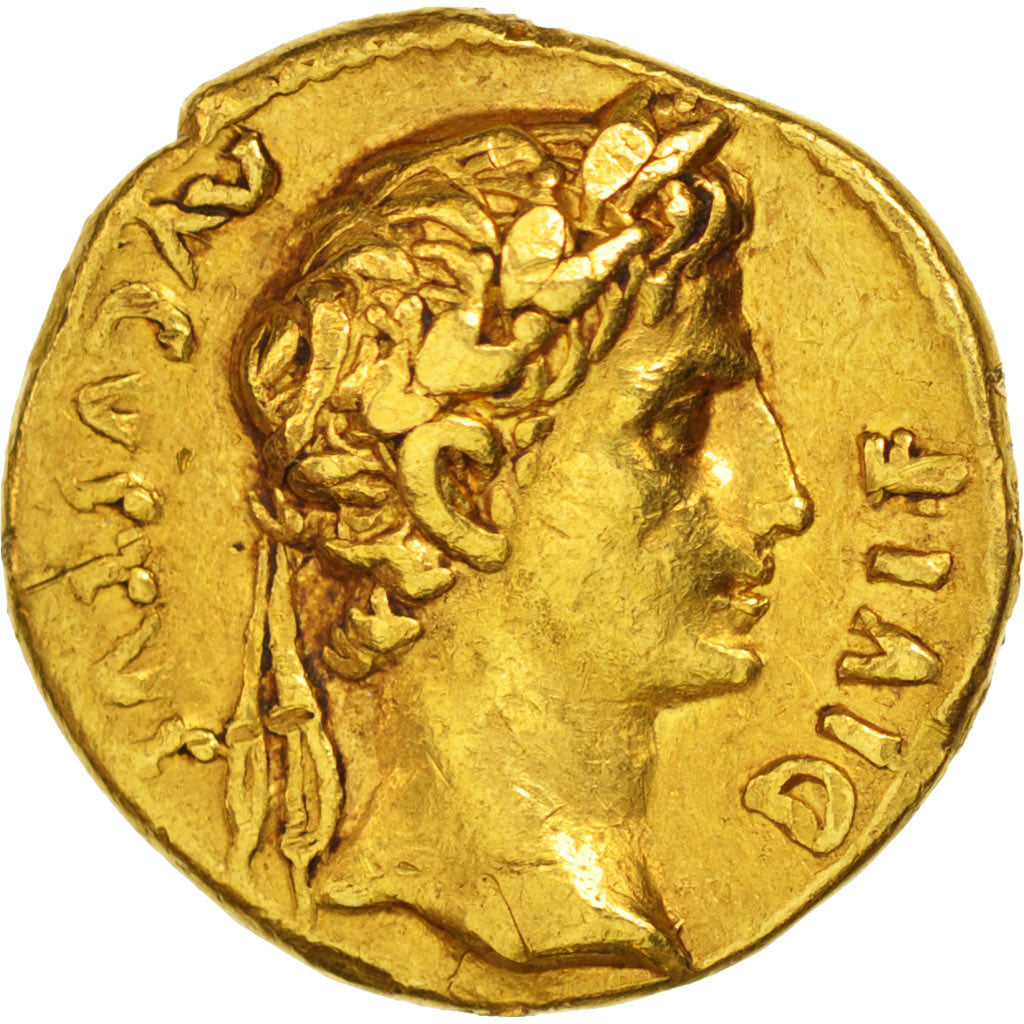 Aureus, Auguste (27 Avant JC- 14), 11-10 BC, Lyons, TTB, Or, Cohen:162, RIC:192A