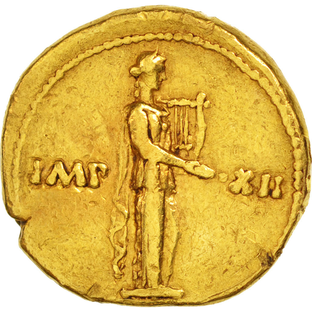 Aureus, Auguste (27 Avant JC- 14), 11-10 BC, Lyons, TTB, Or, Cohen:162, RIC:192A