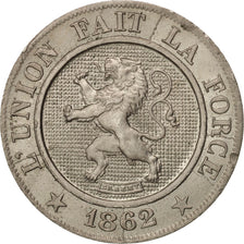 Belgium, Leopold I, 10 Centimes, 1862, MS(64), Copper-nickel, KM:22