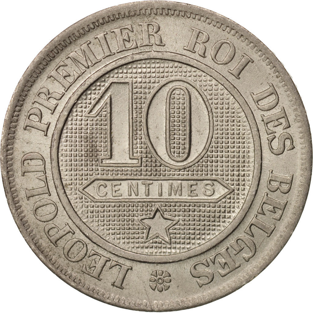Belgium, Leopold I, 10 Centimes, 1862, MS(64), Copper-nickel, KM:22