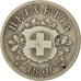 Switzerland, 10 Rappen, 1850, Bern, VF(30-35), Billon, KM:6