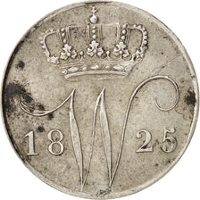 Münze, Niederlande, William I, 5 Cents, 1825, SS+, Silber, KM:52
