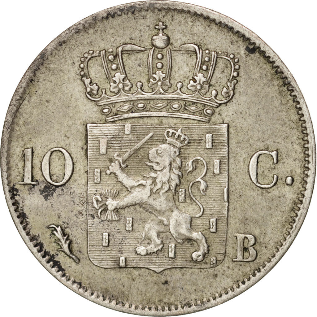 Coin, Netherlands, William I, 10 Cents, 1826, AU(50-53), Silver, KM:53
