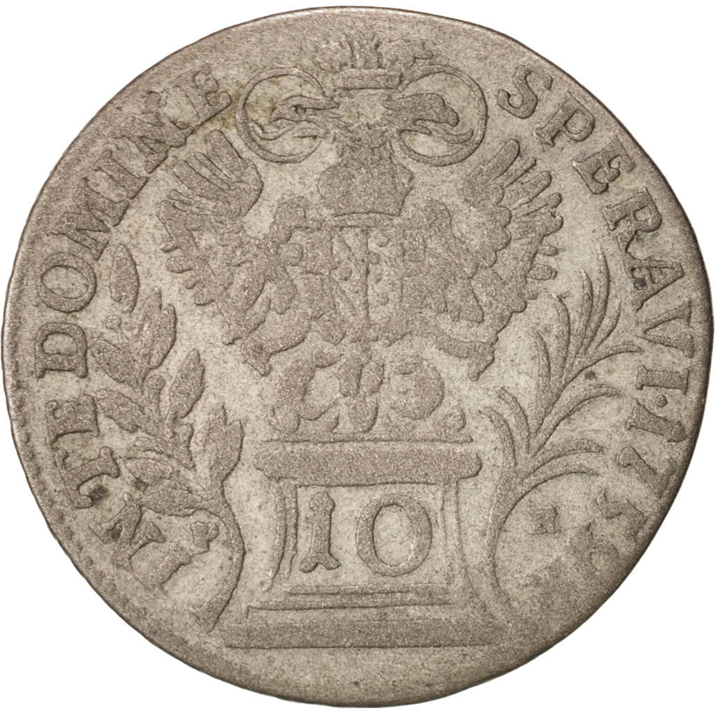 Austria, Franz I, 10 Kreuzer, 1759, Vienna, VF(20-25), Silver, KM:2023