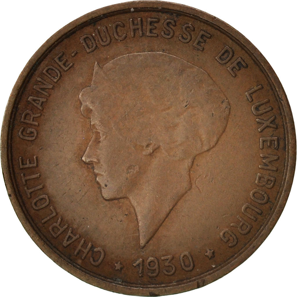 Coin, Luxembourg, Charlotte, 5 Centimes, 1930, EF(40-45), Bronze, KM:40