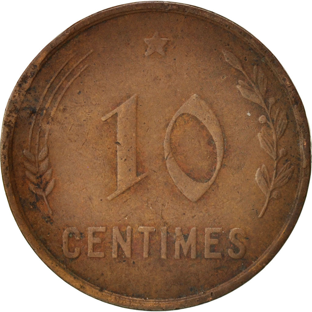 Coin, Luxembourg, Charlotte, 10 Centimes, 1930, VF(30-35), Bronze, KM:41