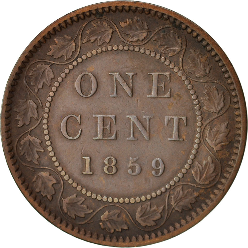 Coin, Canada, Victoria, Cent, 1859, Royal Canadian Mint, Ottawa, AU(50-53)
