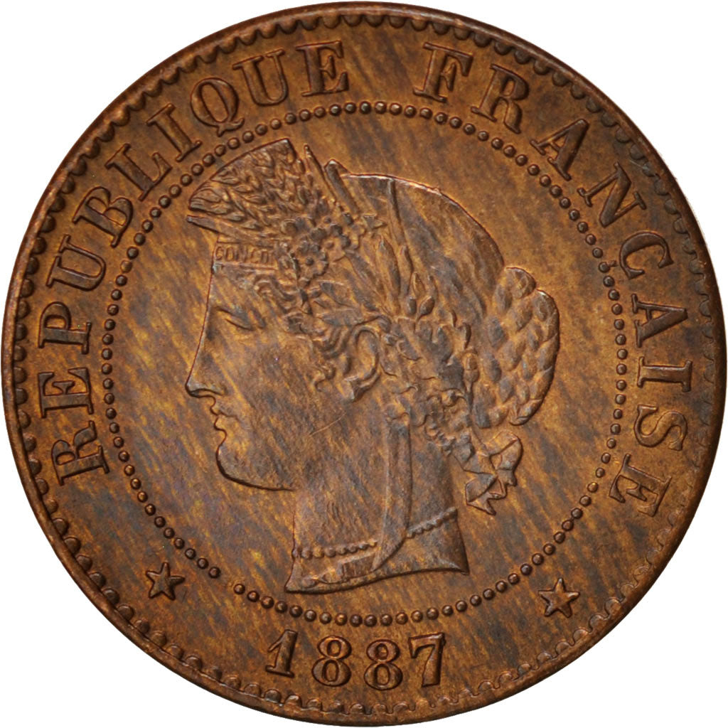 Moneda, Francia, Cérès, Centime, 1887, Paris, EBC, Bronce, KM:826.1