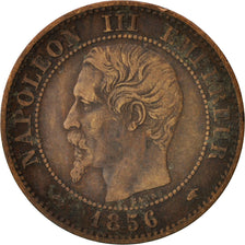 Moneda, Francia, Napoleon III, Napoléon III, 2 Centimes, 1856, Paris, BC+