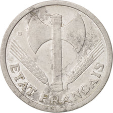 Coin, France, Bazor, 2 Francs, 1943, Beaumont le Roger, VF(30-35), Aluminum