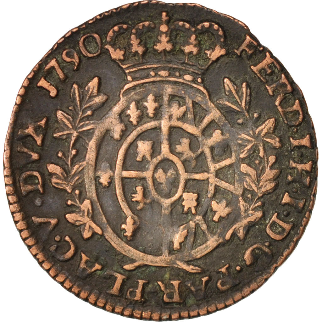 Moneta, STATI ITALIANI, PARMA, Ferdinando di Borbone, 10 Soldi, 1790, Parma, BB