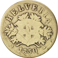 Coin, Switzerland, 20 Rappen, 1850, F(12-15), Billon, KM:7