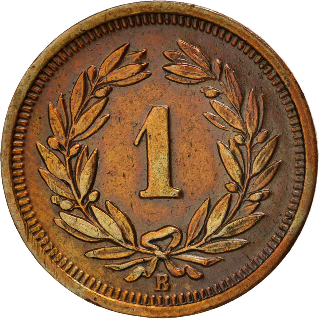 Coin, Switzerland, Rappen, 1927, Bern, AU(55-58), Bronze, KM:3.2