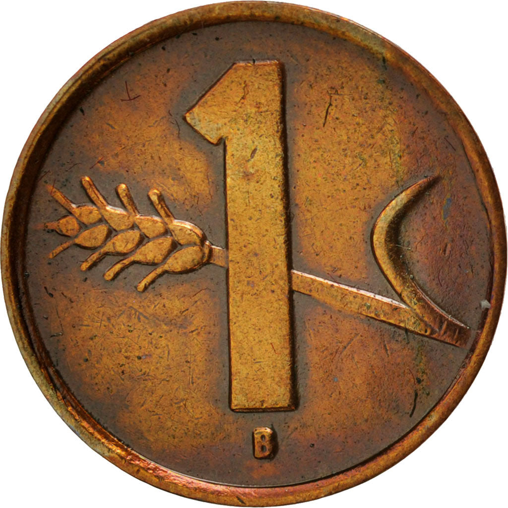 Coin, Switzerland, Rappen, 1949, Bern, AU(55-58), Bronze, KM:46