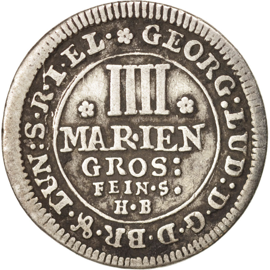 Coin, German States, BRUNSWICK-LUNEBURG-CALENBERG-HANNOVER, George Ludwig, 4