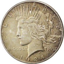 UNITED STATES, Peace Dollar, Dollar, 1928, U.S. Mint, KM #150, AU(50-53),...
