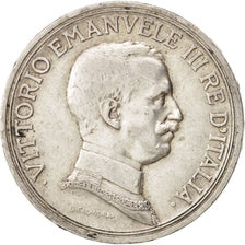 Coin, Italy, Vittorio Emanuele III, 2 Lire, 1916, Rome, EF(40-45), Silver, KM:55