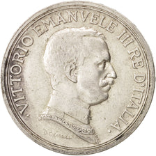 Coin, Italy, Vittorio Emanuele III, 2 Lire, 1917, Rome, EF(40-45), Silver, KM:55