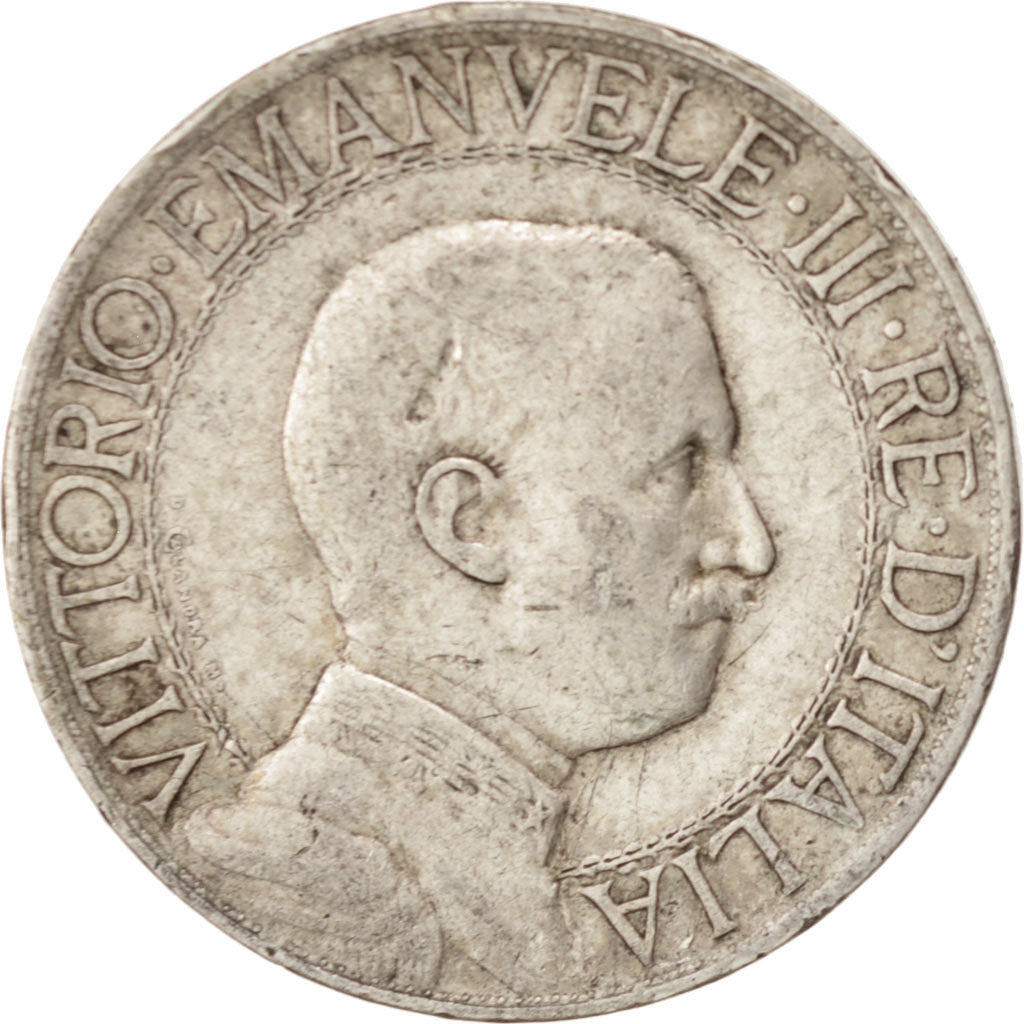 Italy, Vittorio Emanuele III, Lira, 1913, Rome, F(12-15), Silver, KM:45