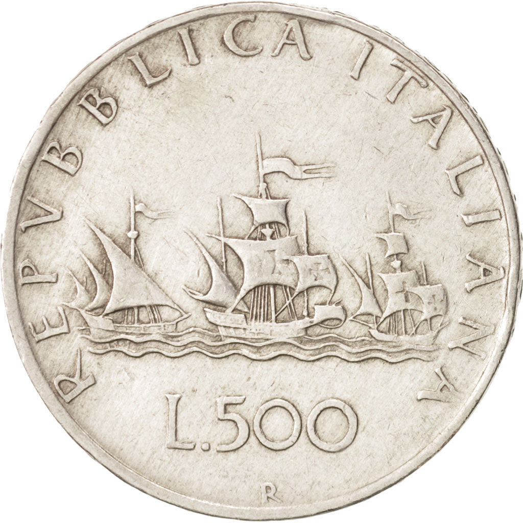 Italy, 500 Lire, 1960, Rome, VF(30-35), Silver, KM:98