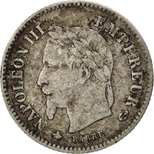 France, Napoleon III, Napoléon III, 20 Centimes, 1867, Paris, EF(40-45)