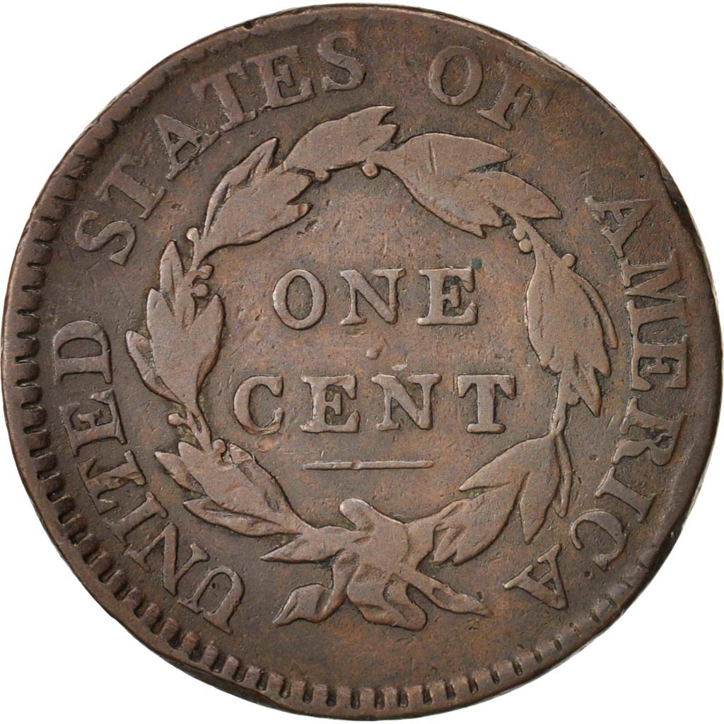United States, Coronet Cent, Cent, 1817, U.S. Mint, Philadelphia, VF(20-25)