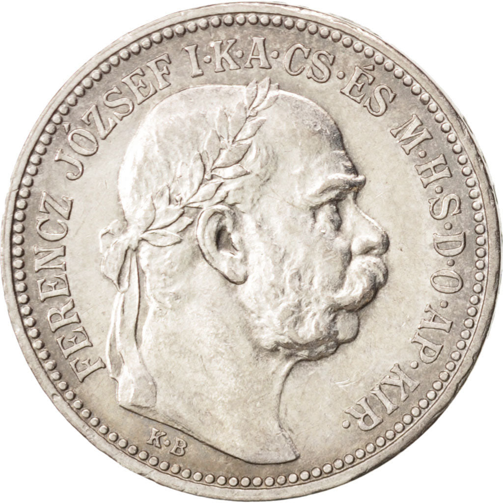 Hungary, Franz Joseph I, Korona, 1915, Kormoczbanya, MS(63), Silver, KM:492