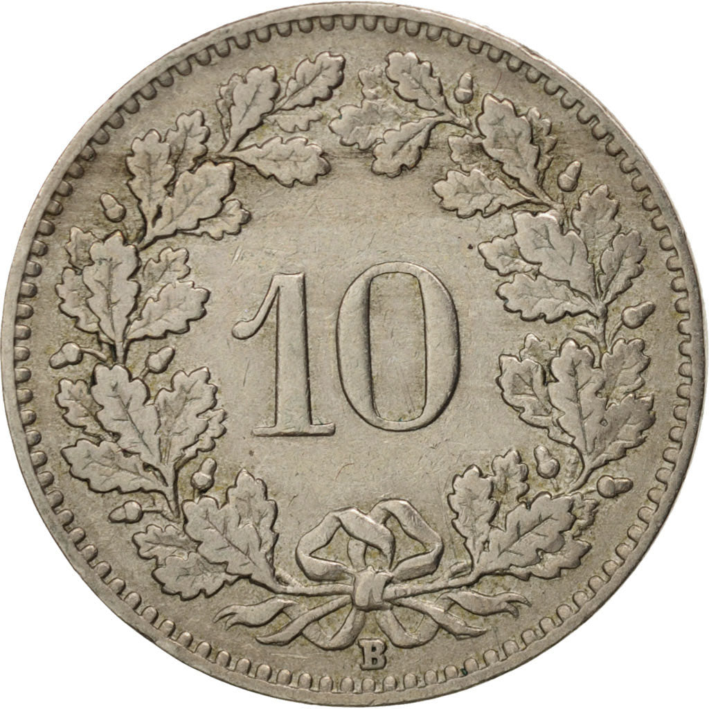 Switzerland, 10 Rappen, 1924, Bern, EF(40-45), Copper-nickel, KM:27