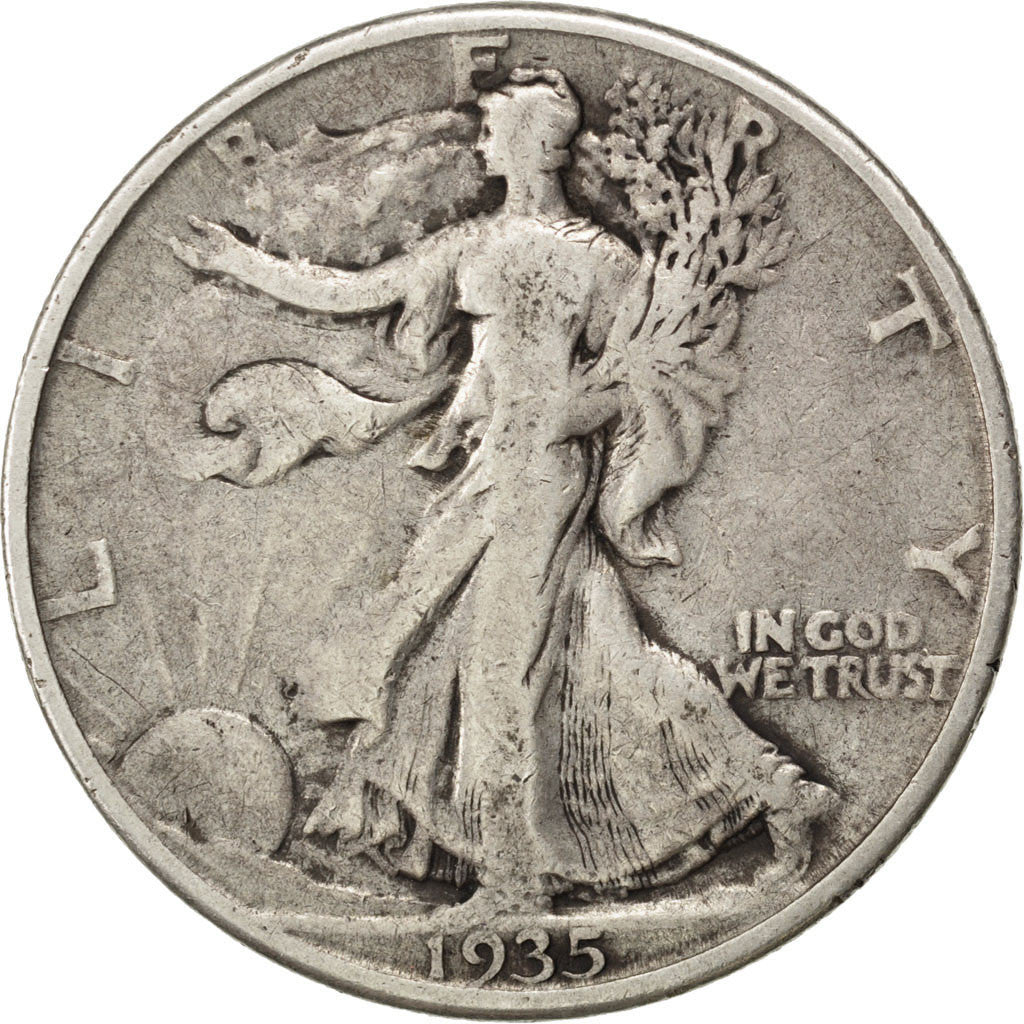 UNITED STATES, Walking Liberty Half Dollar, Half Dollar, 1935, U.S. Mint, KM...