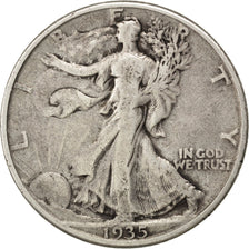 UNITED STATES, Walking Liberty Half Dollar, Half Dollar, 1935, U.S. Mint, KM...