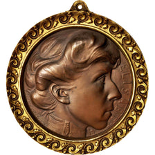 België, Medal, Elisabeth de Belgique, History, 1915, Léon Vogelaar, PR, Bronze