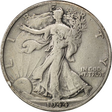 United States, 1/2 Dollar, 1944, Denver, KM #142, VF(20-25), Silver, 12.19