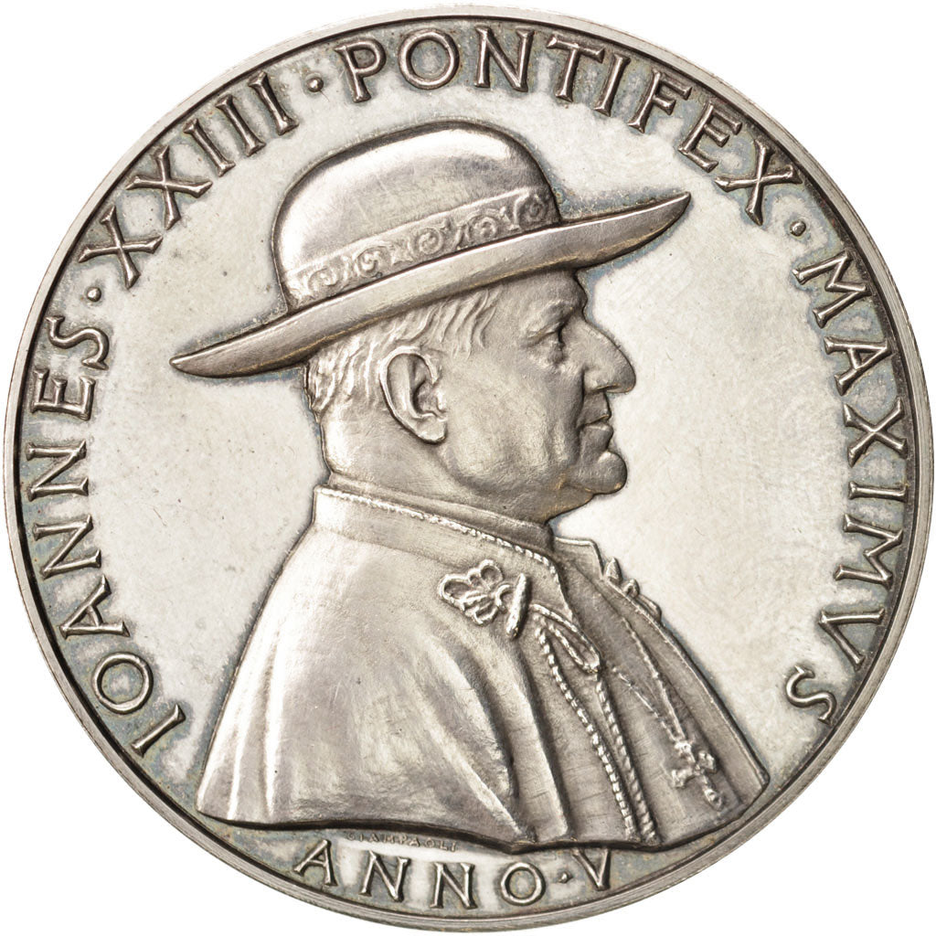 Vatican, Medal, Jean XXIII, Religions & beliefs, 1962, Giampaoli, AU(55-58)