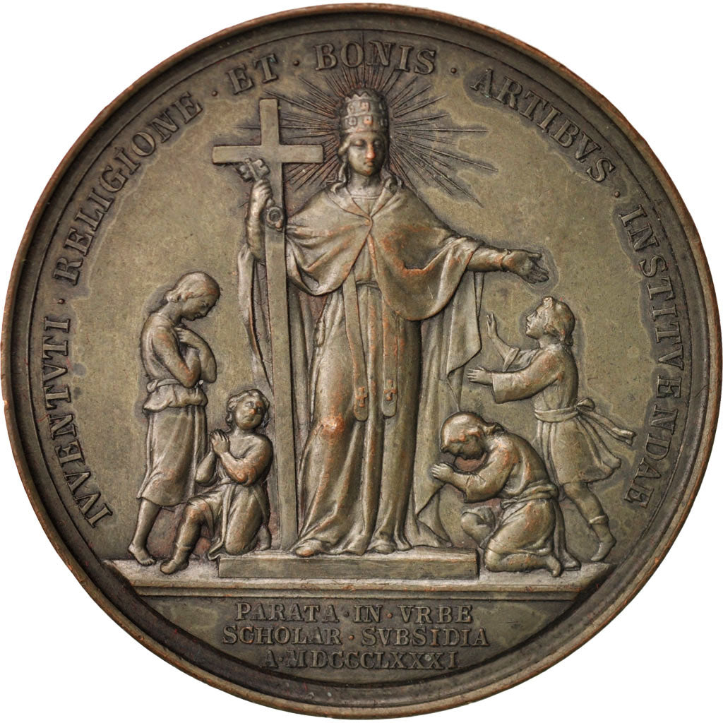 Vatican, Medal, Establishment of the School of Fine arts, Religions & beliefs