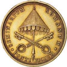 Vatican, Médaille, Pius VII, Pontifical Roman Seminary, 1805, Silvered Metal