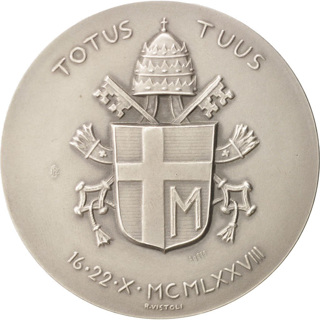 Vatican, Medal, John Paul II, Religions & beliefs, 1978, Vistoli, AU(55-58)