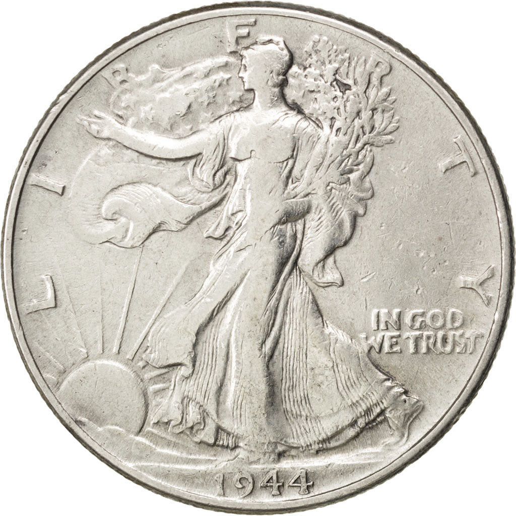 UNITED STATES, Walking Liberty Half Dollar, Half Dollar, 1944, U.S. Mint, KM...