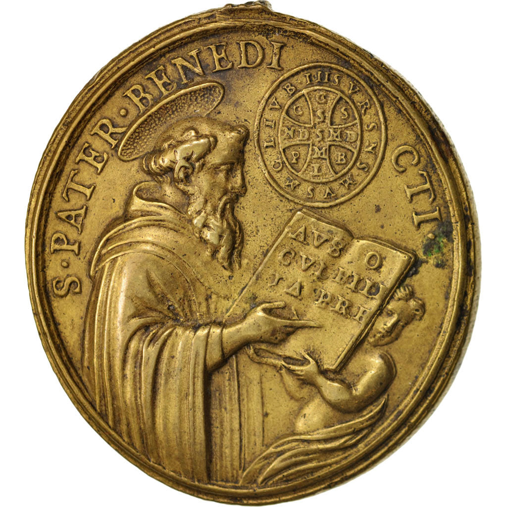 Vatican, Medal, St Benedict, Religions & beliefs, XVIIIth Century, AU(50-53)