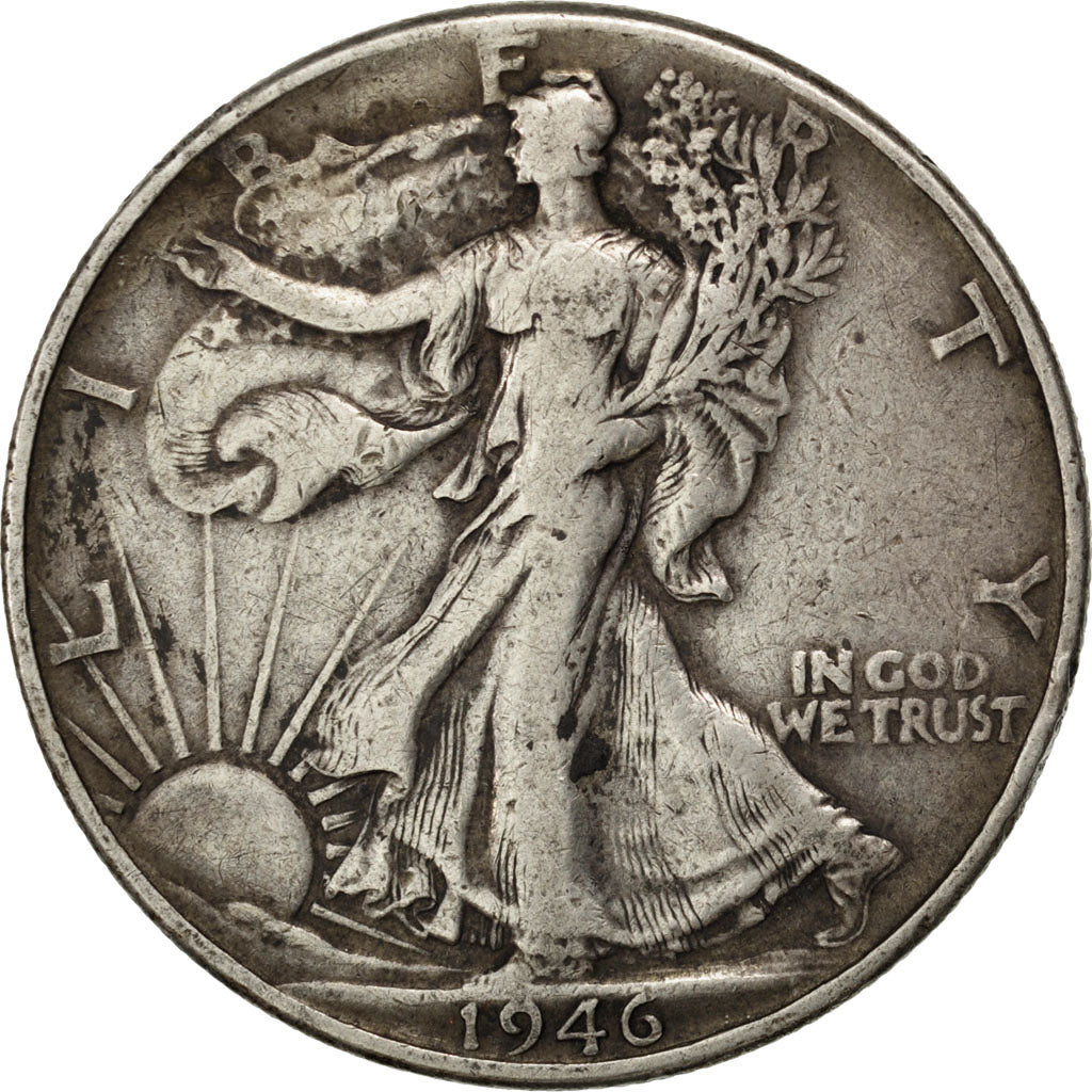 UNITED STATES, Walking Liberty Half Dollar, Half Dollar, 1946, U.S. Mint, KM...