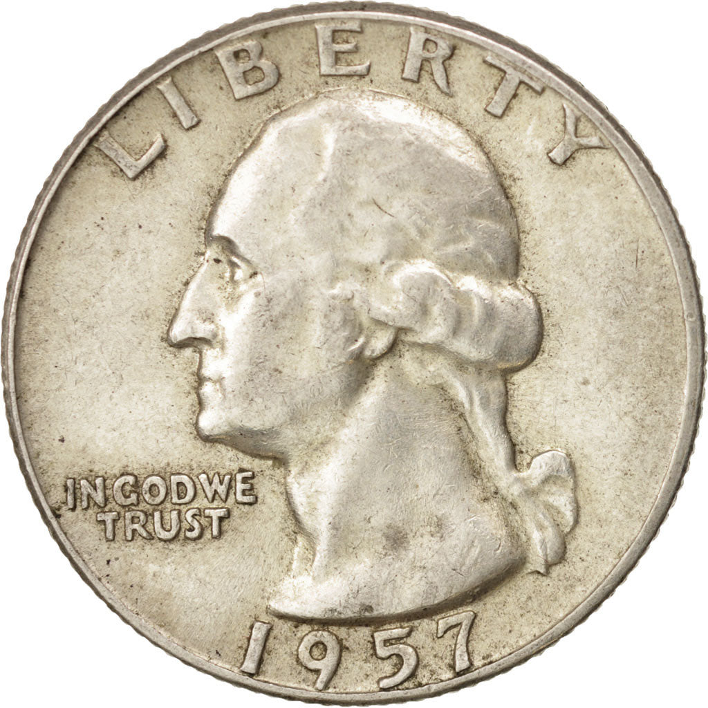 United States, Washington Quarter, Quarter, 1957, U.S. Mint, Philadelphia