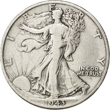 UNITED STATES, Walking Liberty Half Dollar, Half Dollar, 1943, U.S. Mint, KM...