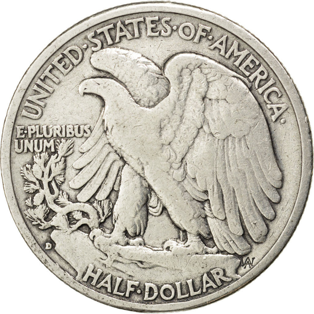 UNITED STATES, Walking Liberty Half Dollar, Half Dollar, 1943, U.S. Mint, KM...