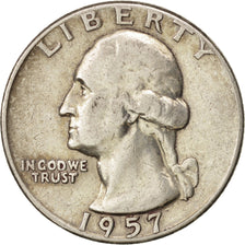 United States, Washington Quarter, Quarter, 1957, U.S. Mint, Philadelphia