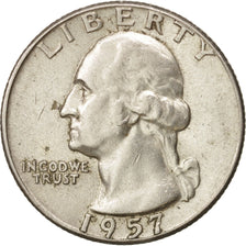 United States, Washington Quarter, Quarter, 1957, U.S. Mint, Philadelphia