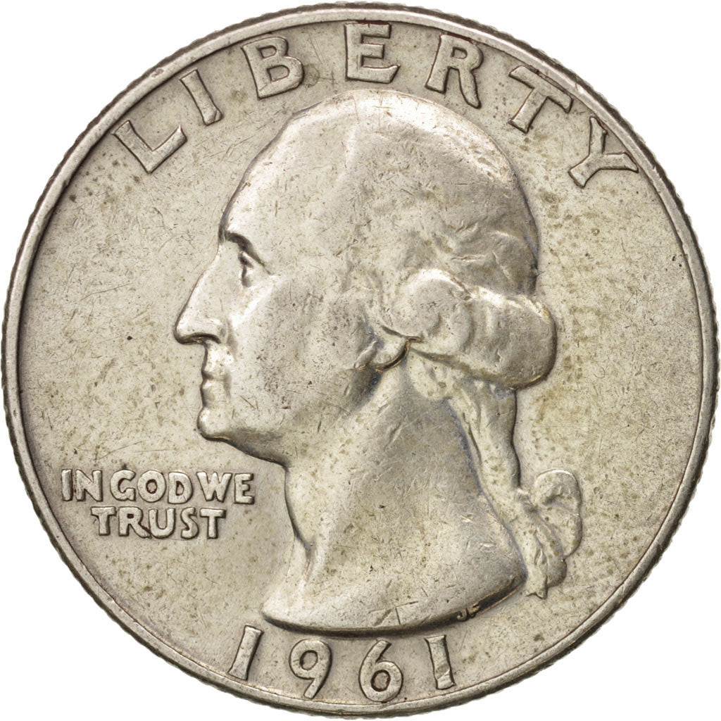 United States, Washington Quarter, Quarter, 1961, U.S. Mint, Denver, EF(40-45)