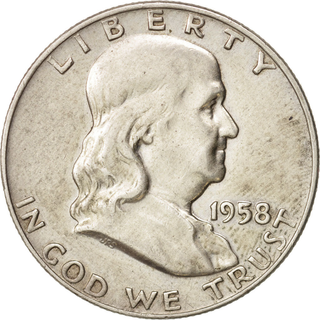 United States, Franklin Half Dollar, Half Dollar, 1958, U.S. Mint, Denver
