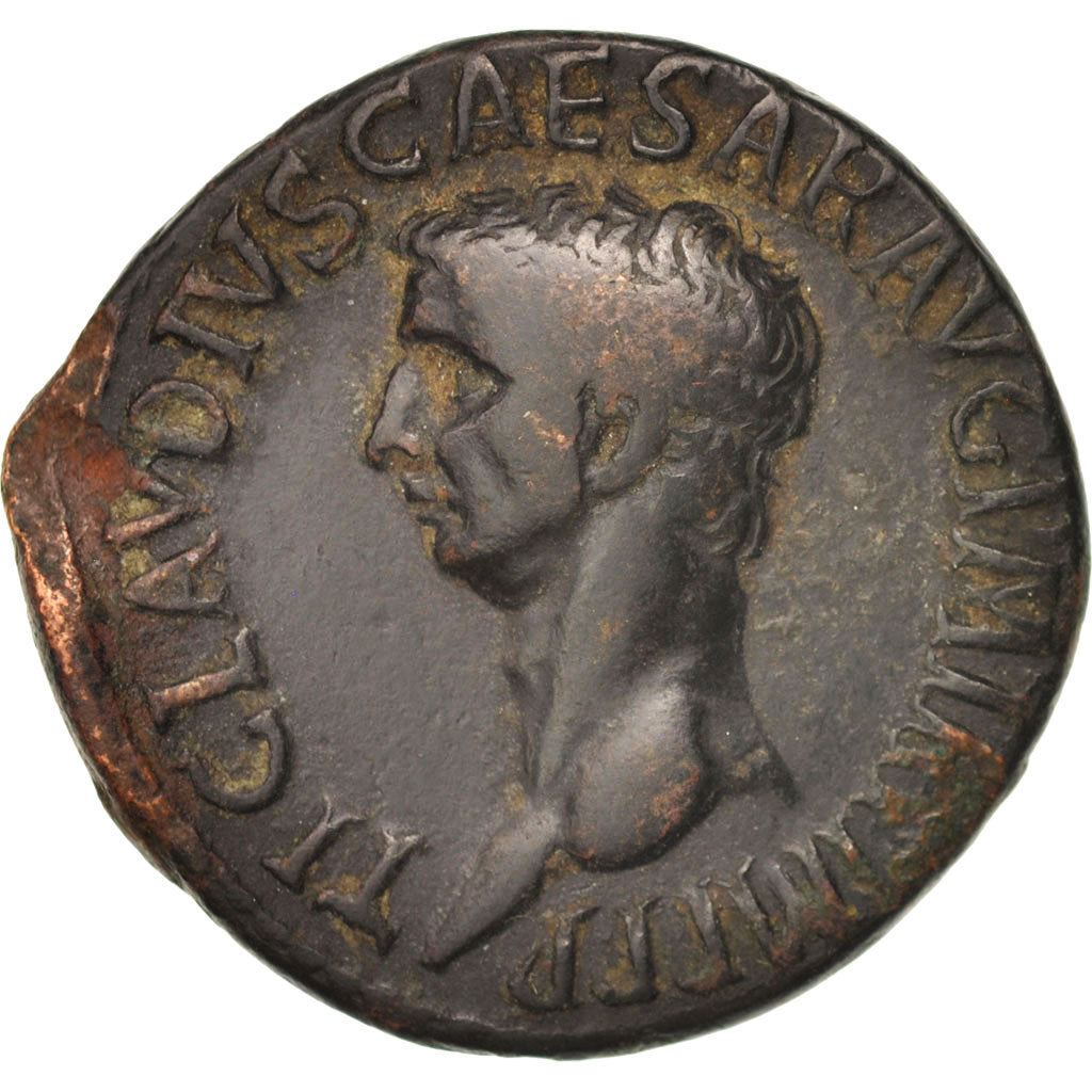 Claudius, As, 42-43, Roma, VF(30-35), Copper, RIC:113