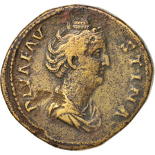 Faustine I, Sesterce, 141, Rome, Bronze, TTB+, RIC:1099